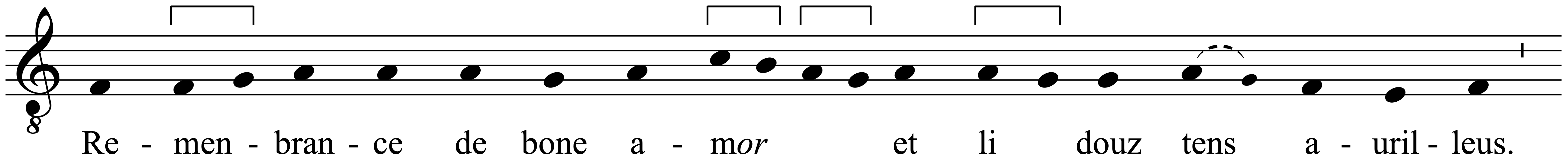 Work musical notation